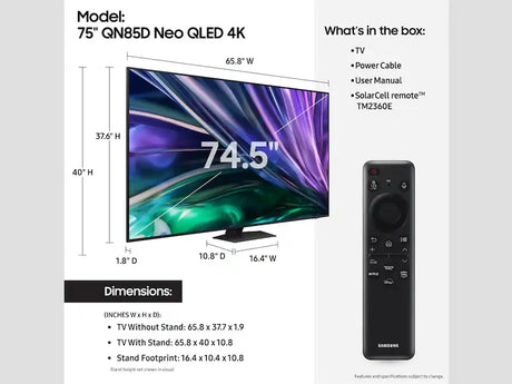 Samsung 75" QLED 4K Smart UHDTV
